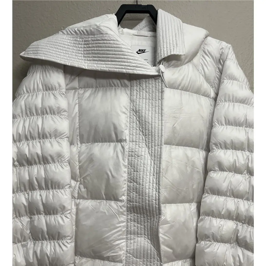 Nike clothing - Nike Sportswear Swoosh Puffer PrimaLoft Jacket - FB8729-100 - White (UPC: 196607991626) 0