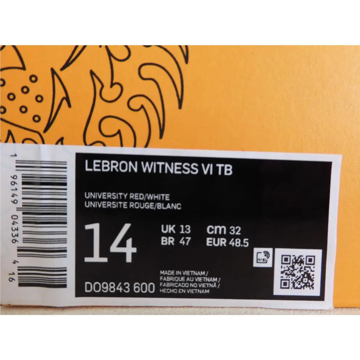 Nike shoes - Nike LeBron Witness - LeBron Witness - DO9843-600 - White (UPC: 196149043364) 3