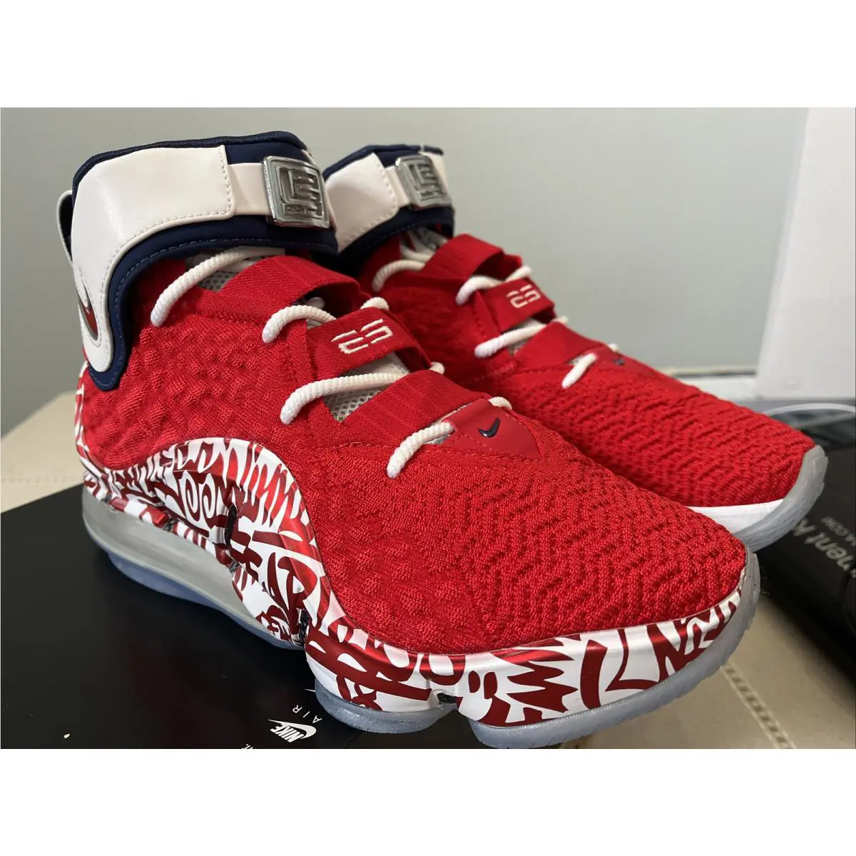 Nike shoes - Nike LeBron 17 FP - LeBron - CT6047-600 - Red 4