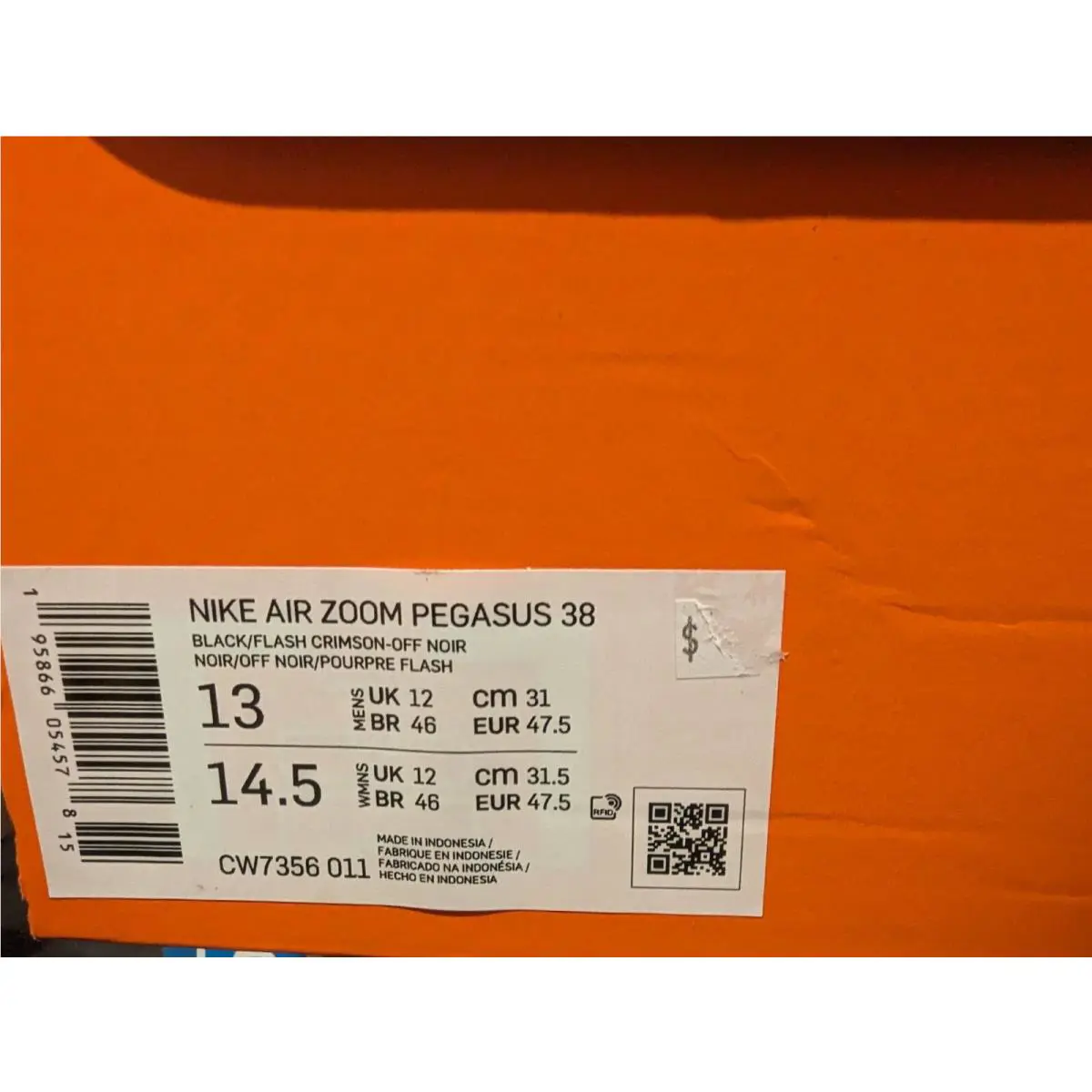 Nike shoes - Nike Air Zoom Pegasus - Air Zoom Pegasus - Black/Flash Crimson/Off Noir 4