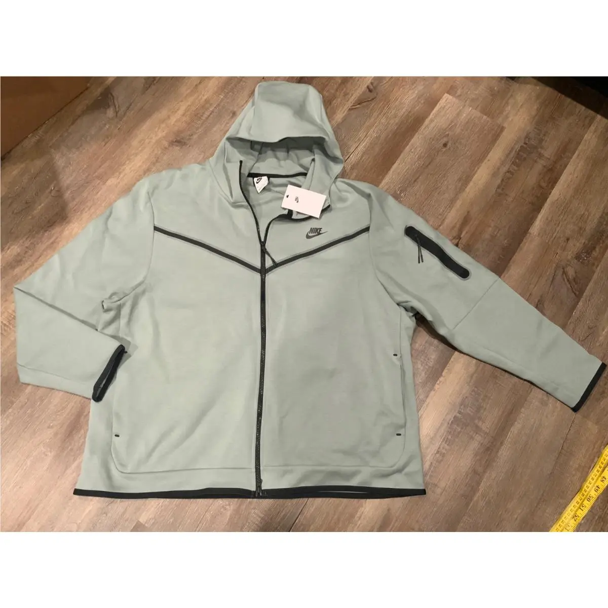 Nike Sportswear Tech Fleece Full Zip Hoodie Green CU4489-330 Men`s 3XL