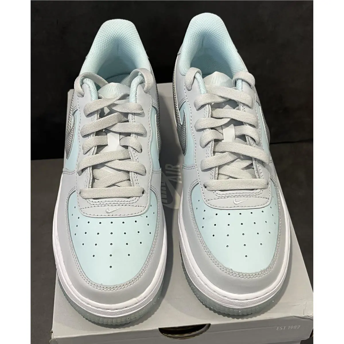 Nike shoes - Nike Air Force 1 - Air Force - Pure Platinum / Metallic Silver 8