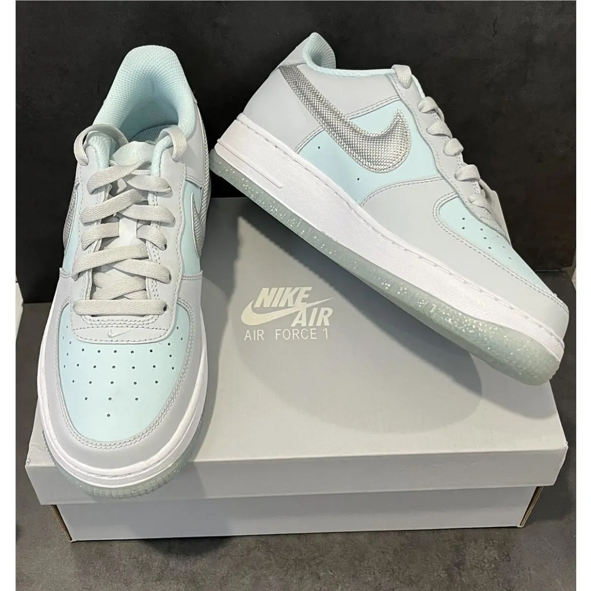 Nike shoes - Nike Air Force 1 - Air Force - Pure Platinum / Metallic Silver 4