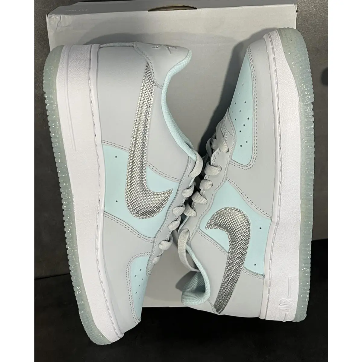 Nike shoes - Nike Air Force 1 - Air Force - Pure Platinum / Metallic Silver 6