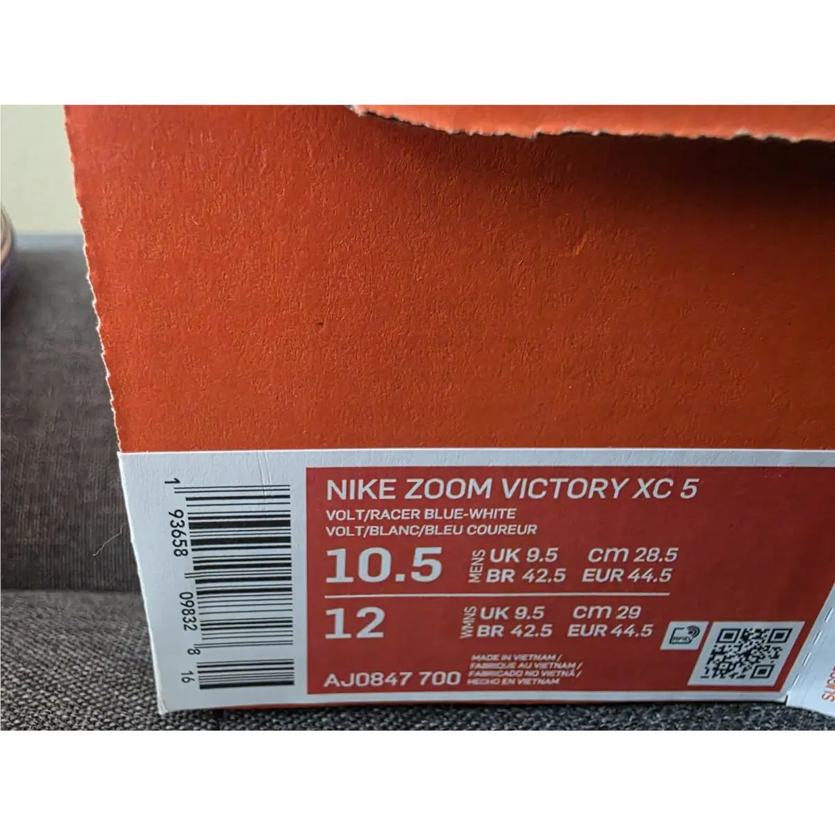 Nike shoes - Nike Zoom Victory - Zoom Victory - AJ0847-700 - Volt/Tracer Blue (UPC: 0193658098304) 6
