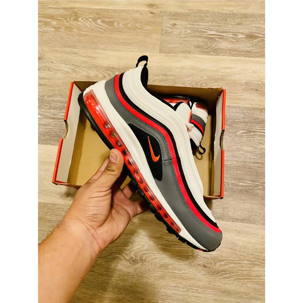 Nike shoes - Nike Air Max 97 - Air Max - CW5419-100 - White Grey Crimson (UPC: 194274816730) 7