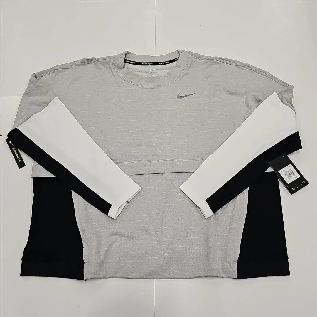 Nike Therma Sphere Running Shirt AV7960-059 Gray Black White Women`s 1X