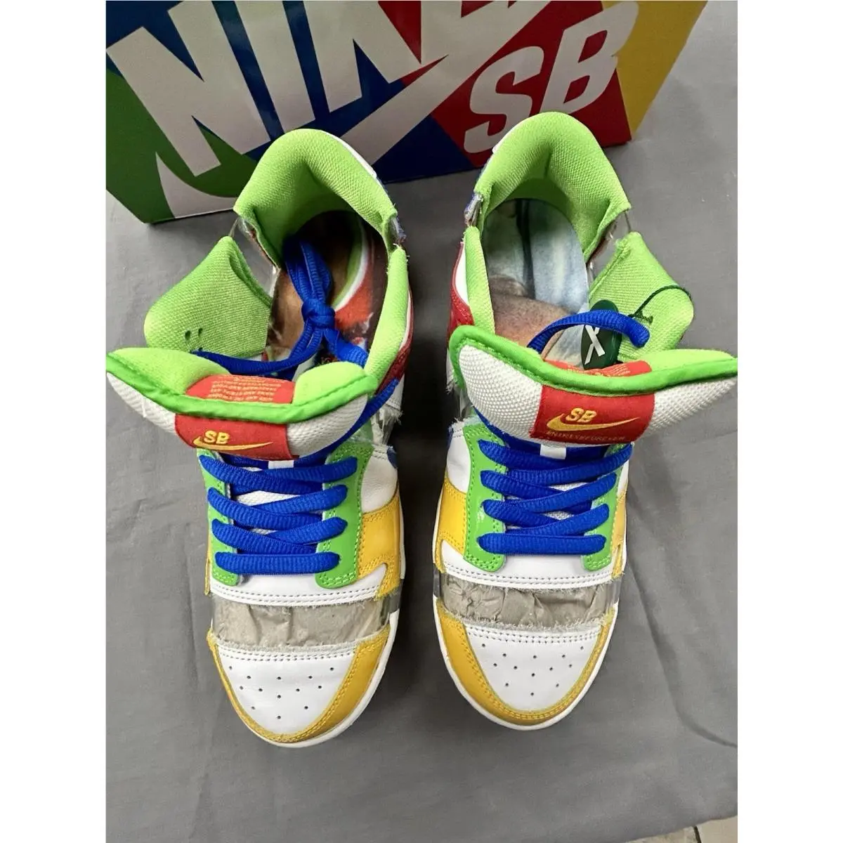Nike shoes - Nike Dunk Low - Dunk Low - FD8777-100 - Multicolor, Manufacturer: White/Hyper Royal/Mean Green 0