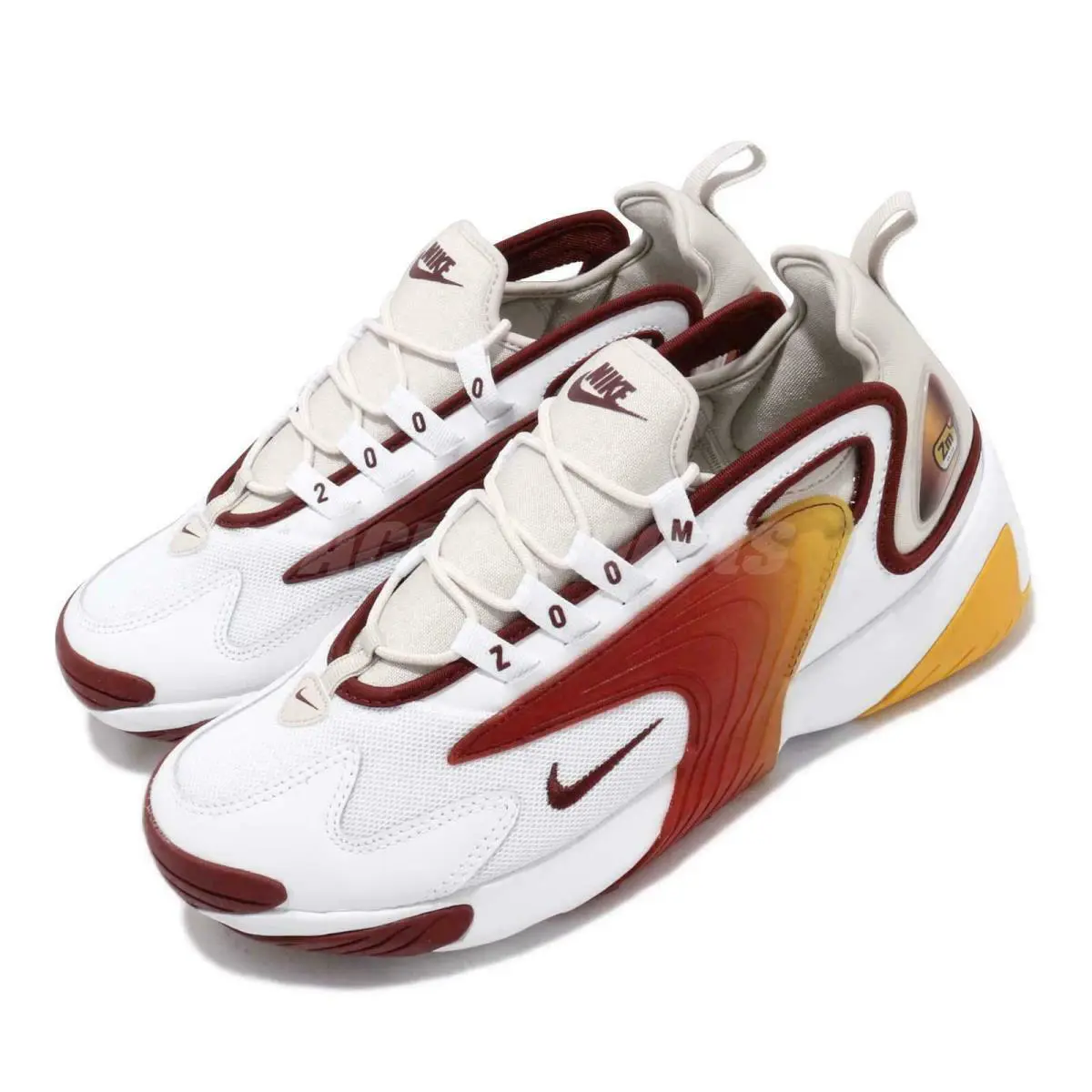 Nike Air Zoom 2K Sneaker Running Trainers Men Shoes White/team Red Size 10.5 - White/Team Red/Light Orewood Brown