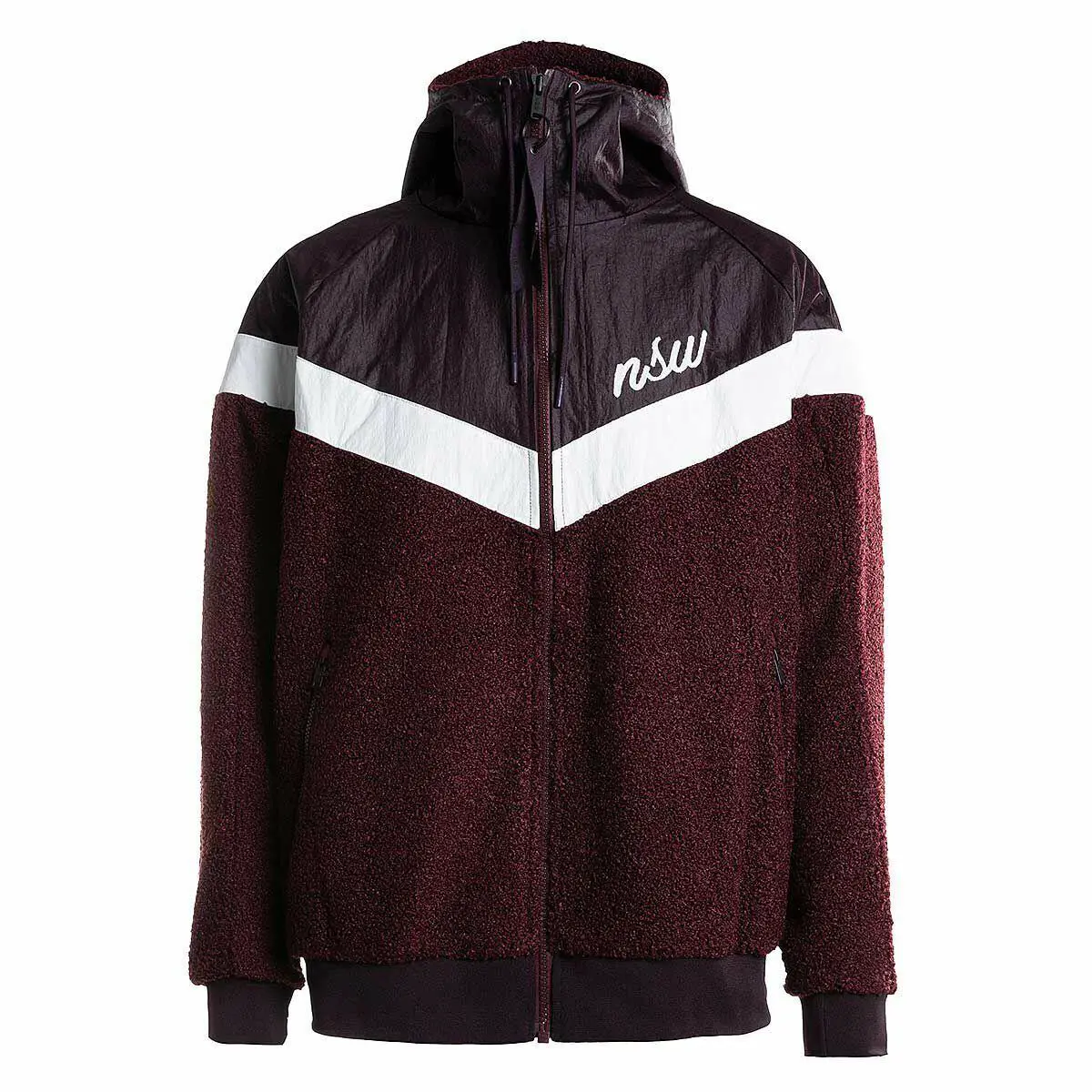 Nike clothing - Nike Sportswear Sherpa Windrunner - Sportswear Sherpa Windrunner - 930316 659 - Burgundy Ash & Burgundy Crush & Summit White 1