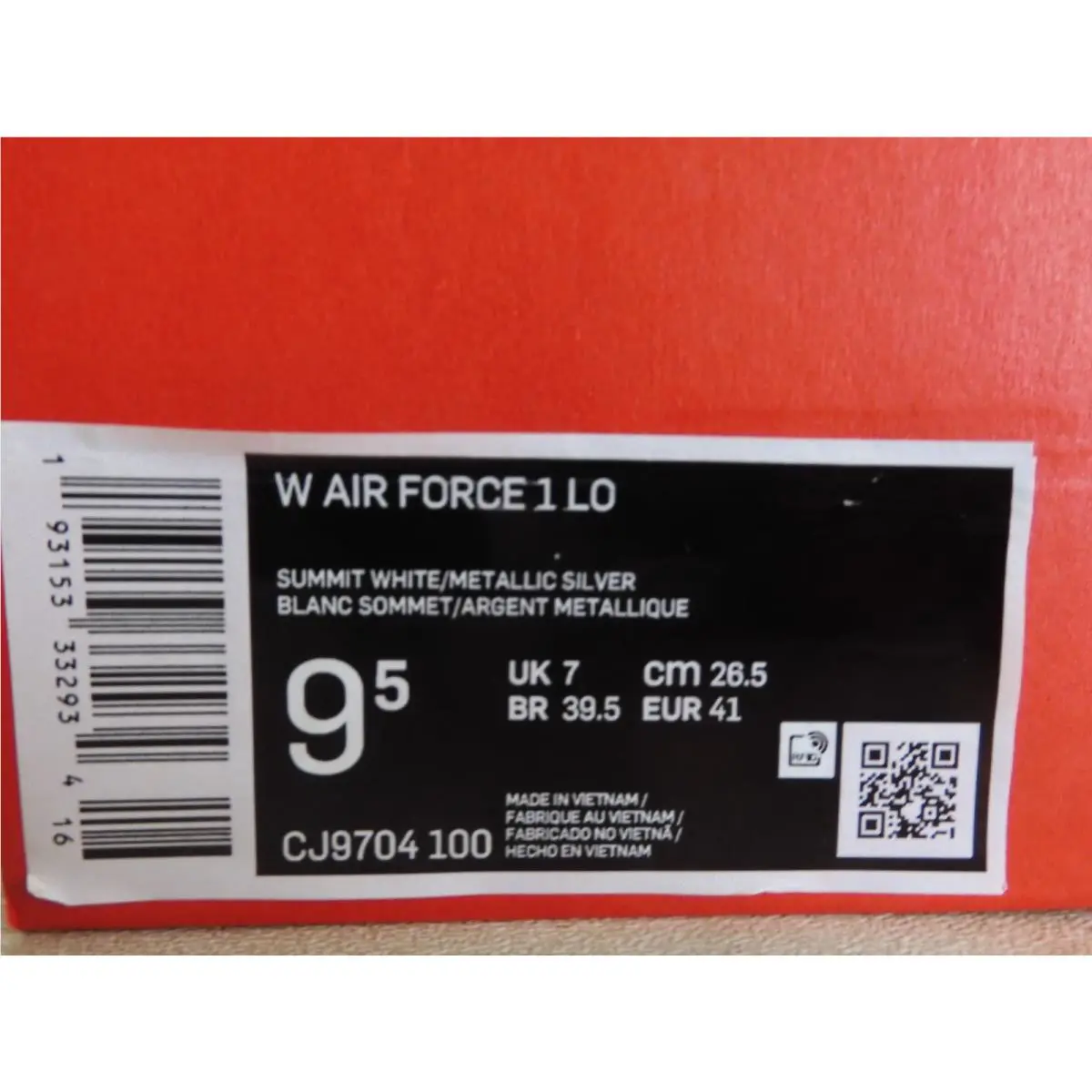 Nike shoes - Nike Air Force 1 - Air Force - CJ9704-100 - White (UPC: 193153332934) 6