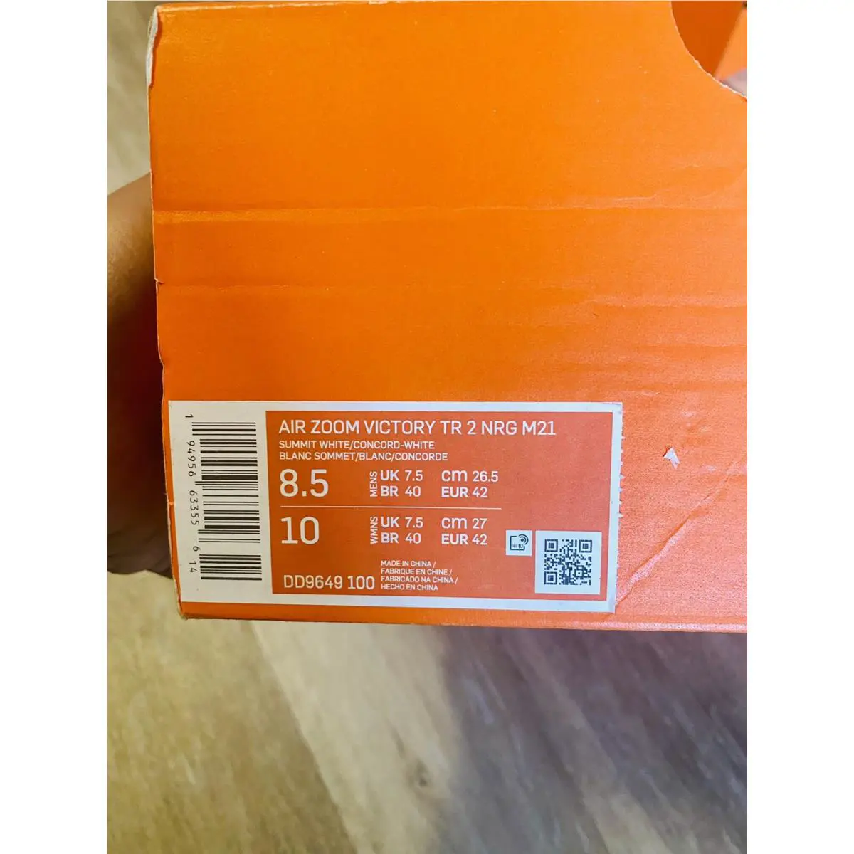 Nike shoes - Nike Air Zoom Victory - Air Zoom Victory - DD9649-100 - Summit White-Concord (UPC: 194956633556) 10