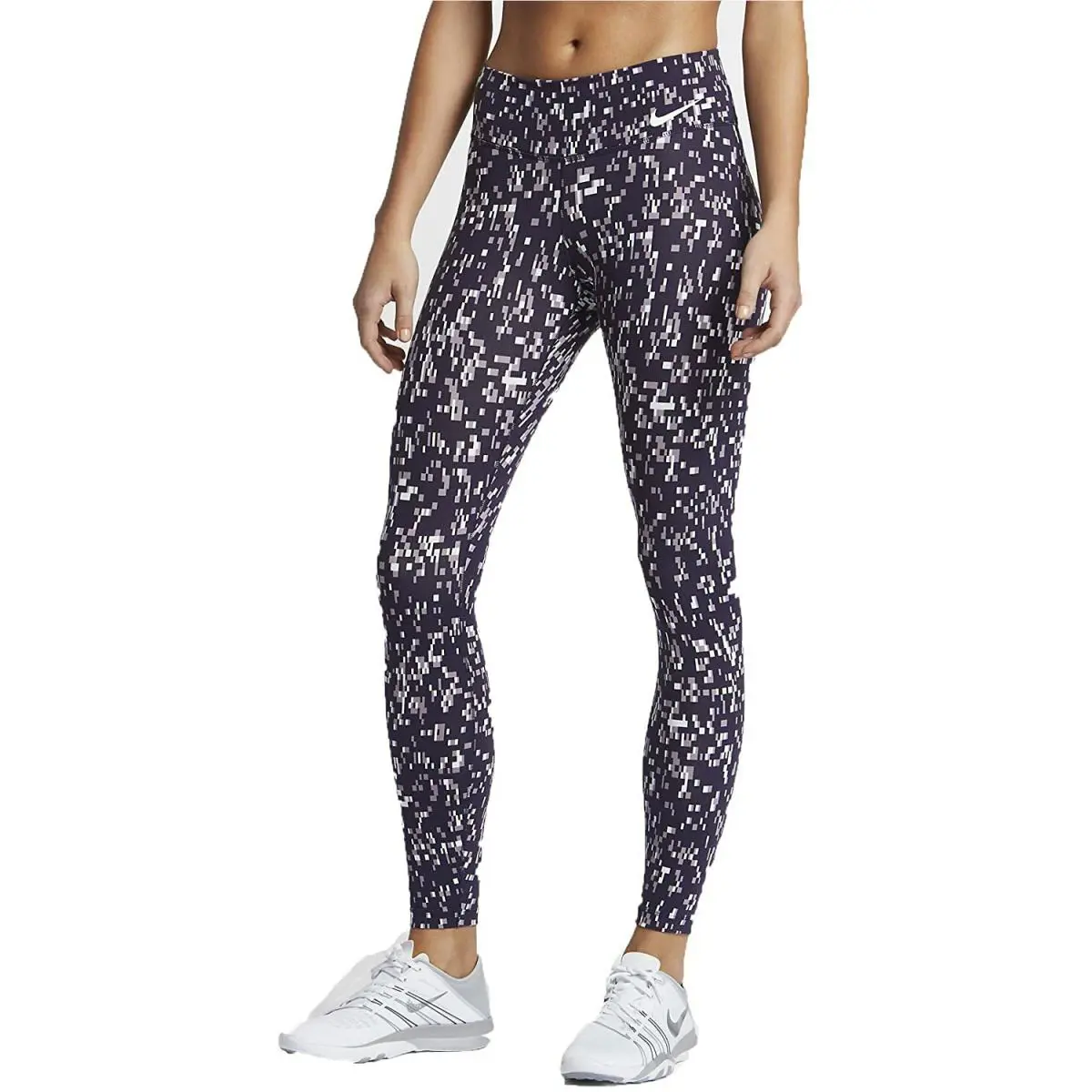 Nike L61035 Power Plum Techno Glitch Legendary Tights Women`s Size XS