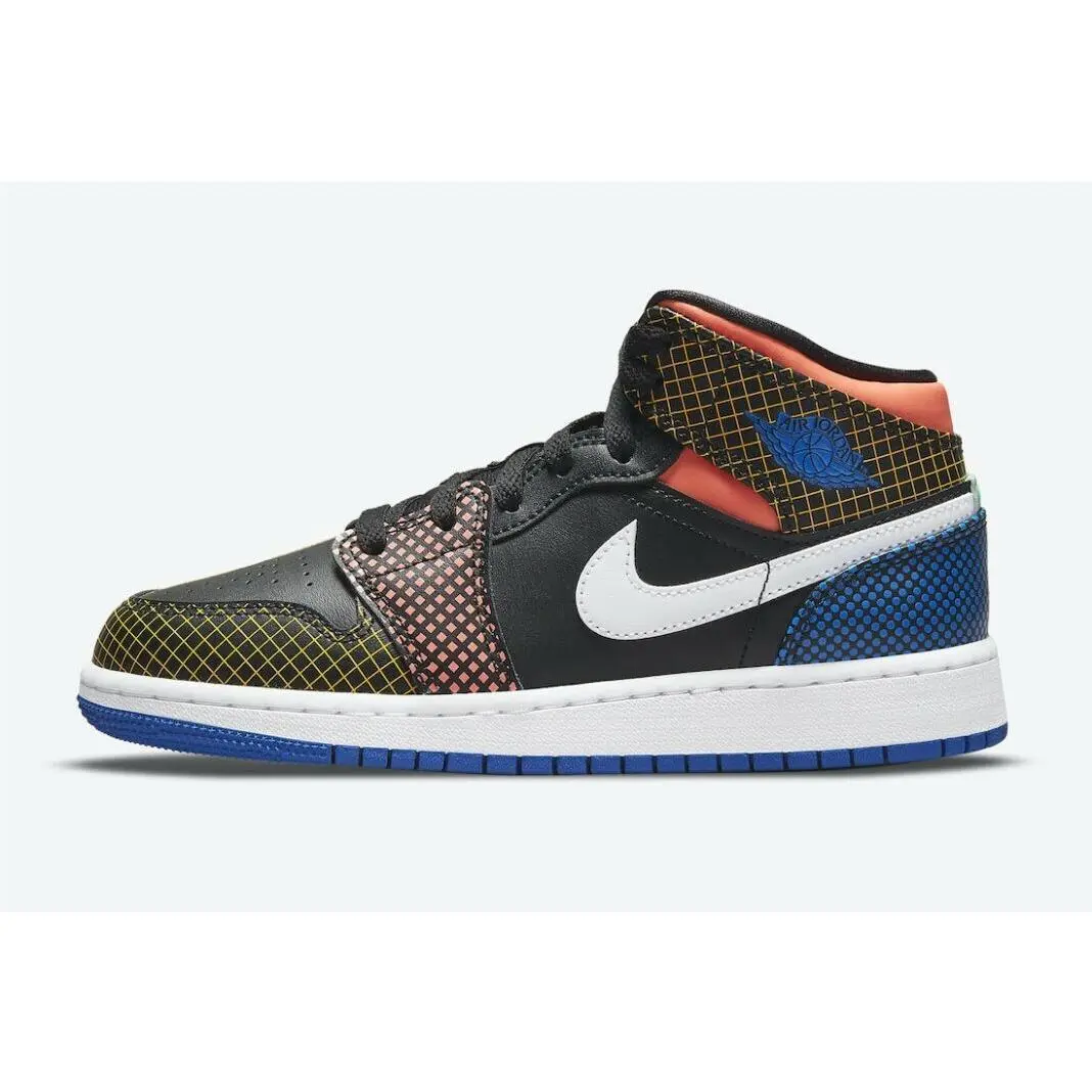 Nike Air Jordan 1 Mid Mmd GS Size 6Y Multicolor DC4092 001