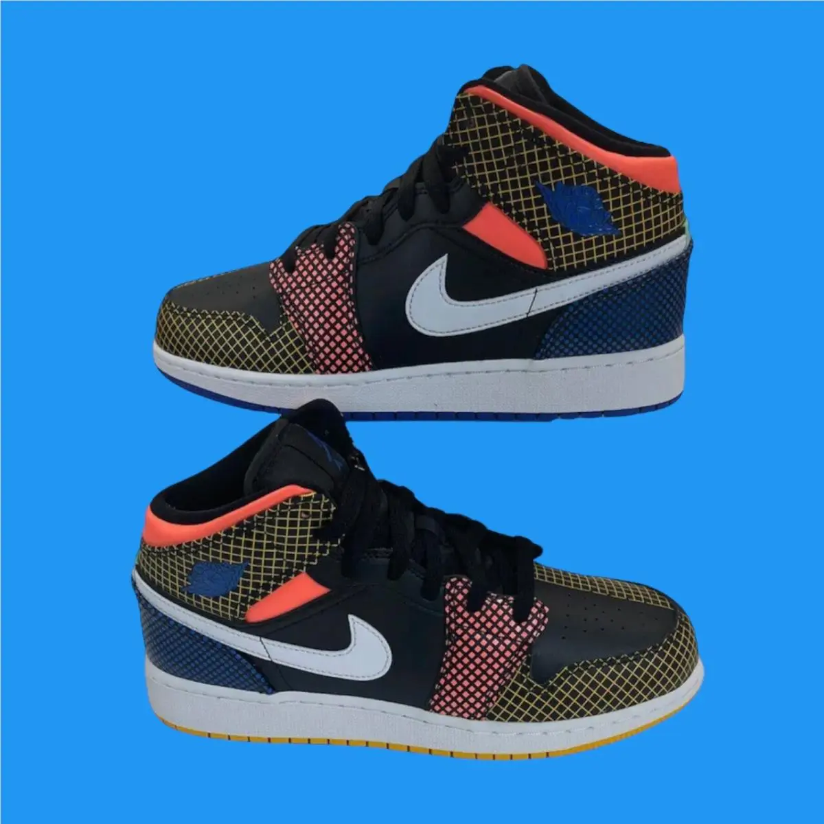 Air Jordan 1 Mid Mmd Youth Size 6.5 GS Multi Color Big Boy Shoe DC4092001 by Nike