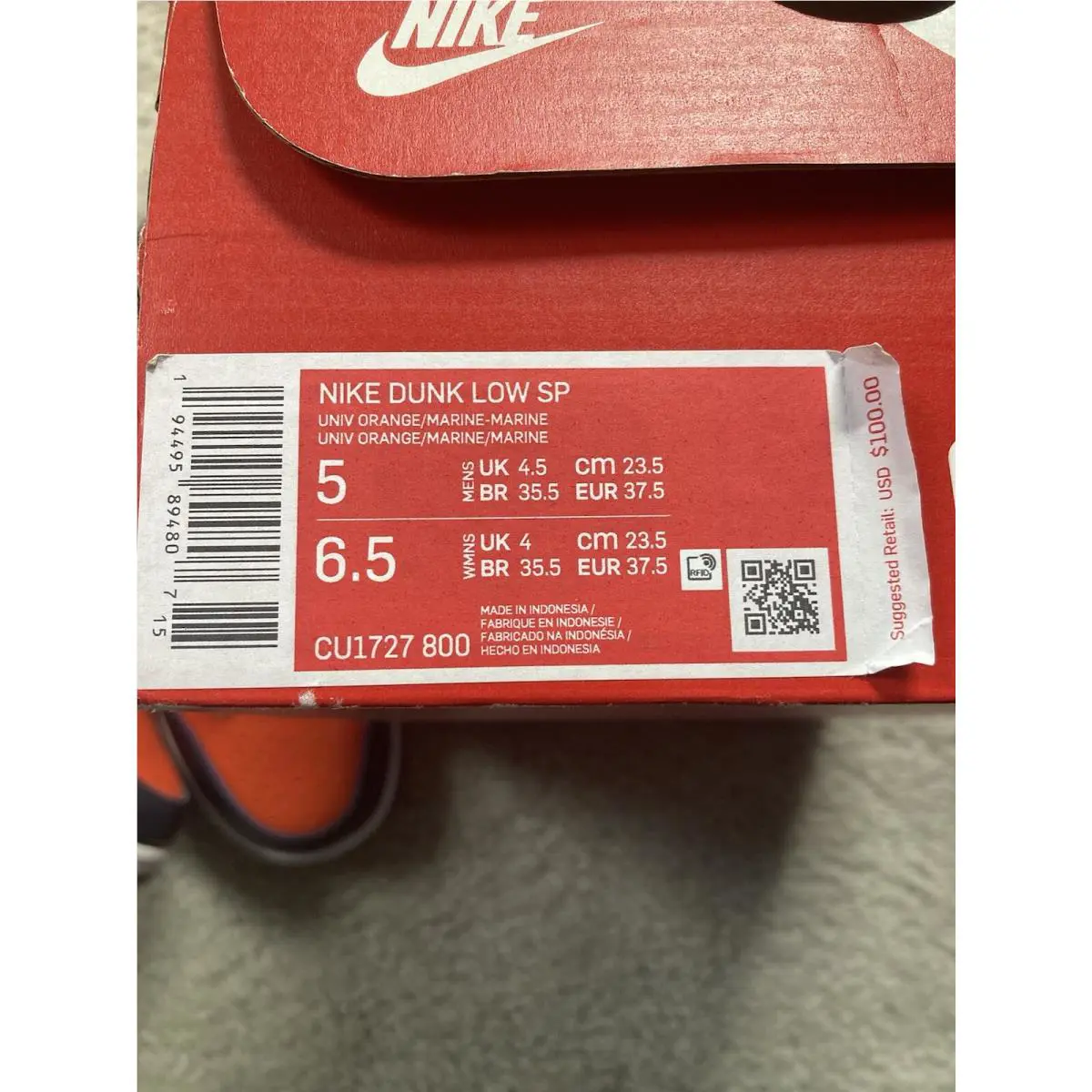 Nike shoes - Nike Dunk - Dunk - CU1727-800 - Blue 8