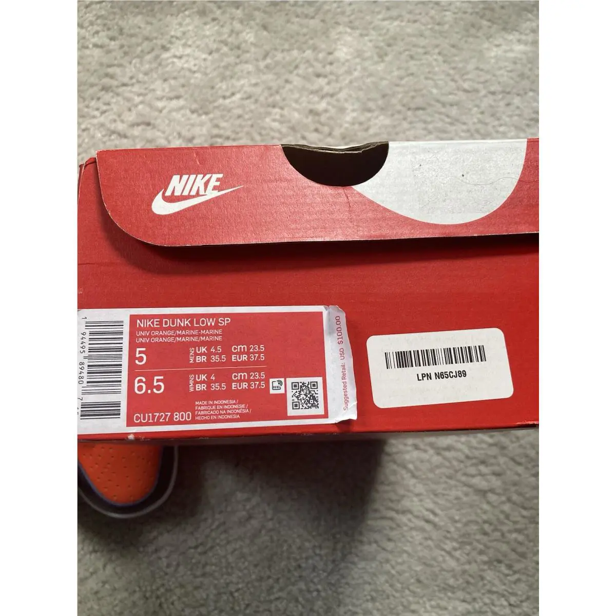Nike shoes - Nike Dunk - Dunk - CU1727-800 - Blue 1