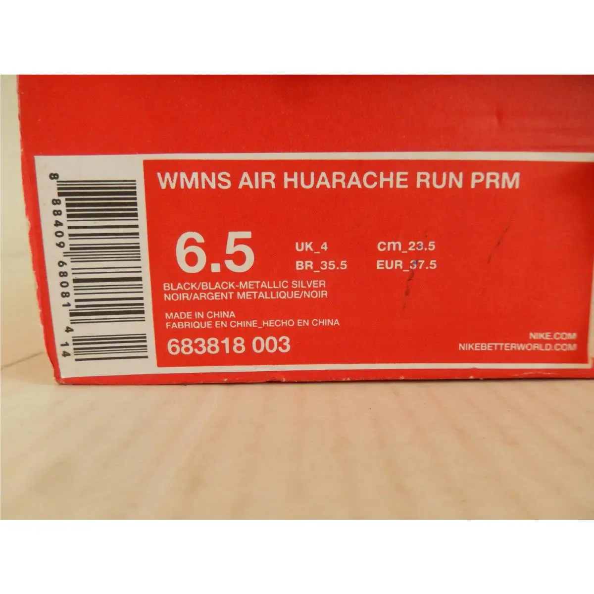 Nike shoes - Nike Air Huarache Run - Air Huarache Run - 683818-003 - Black (UPC: 888409680814) 3