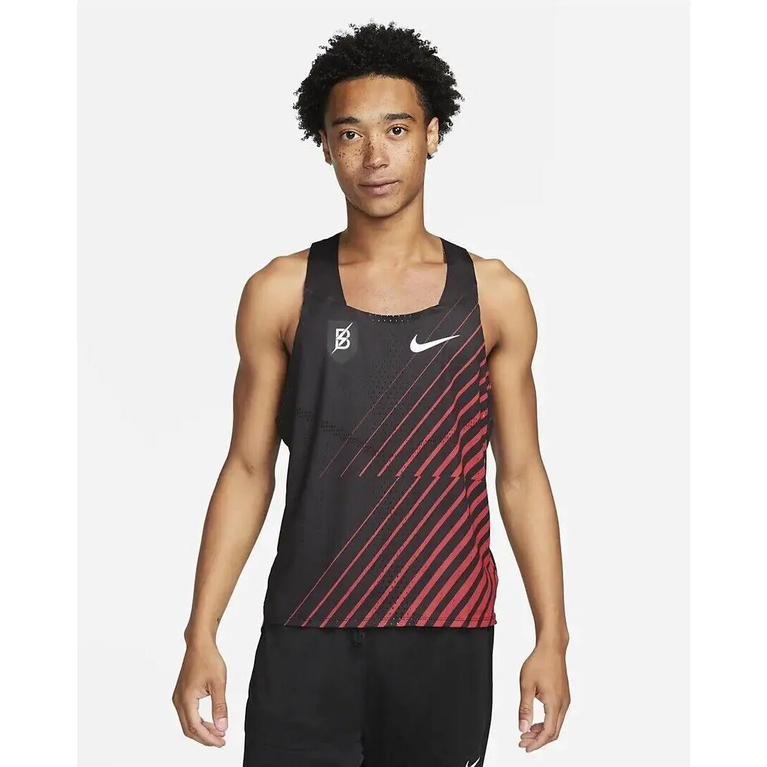 Nike Dri Fit Adv Aeroswift Bowerman Track Racing Singlet Vest DR5808-010 Sz L