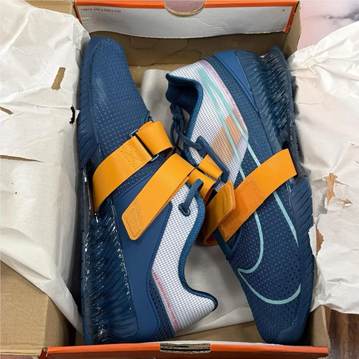 Nike shoes - Nike Romaleos 4 - Romaleos - CD3463-493 - MARINA/KUMQUAT/SIREN RED/WASHED TEAL 5