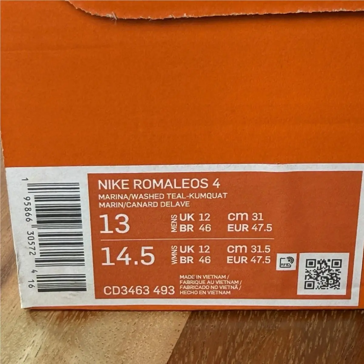 Nike shoes - Nike Romaleos 4 - Romaleos - CD3463-493 - MARINA/KUMQUAT/SIREN RED/WASHED TEAL 6