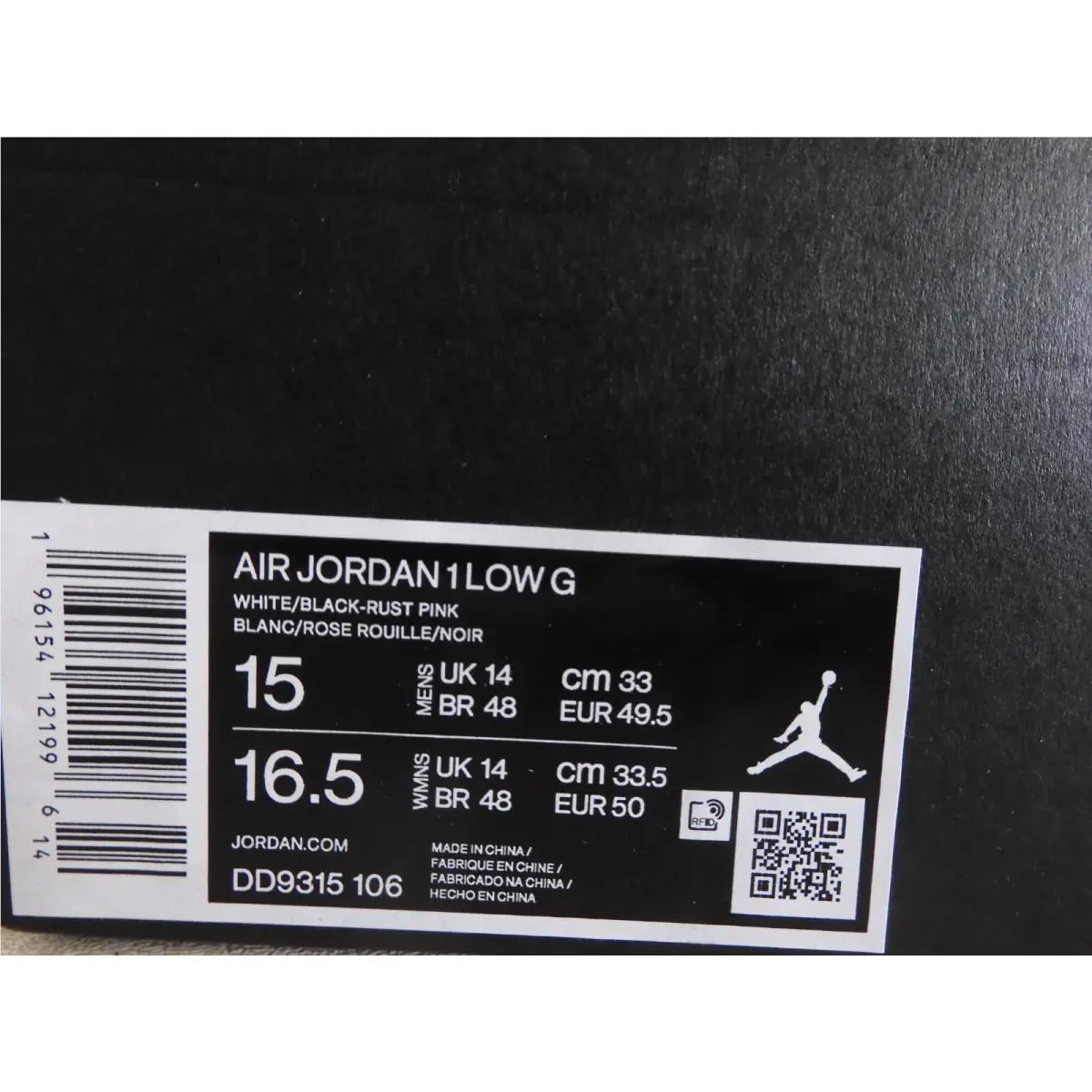 Nike shoes - AIR JORDAN 1 LOW G - White (UPC: 196154121996) 3