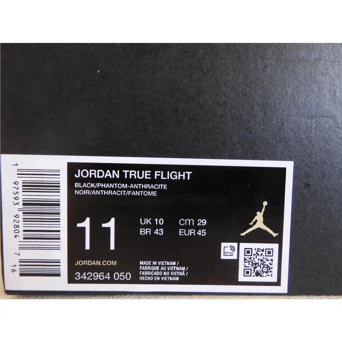 Nike shoes - Jordan True Flight - True Flight - 342964 050 - Black (UPC: 197593928047) 3