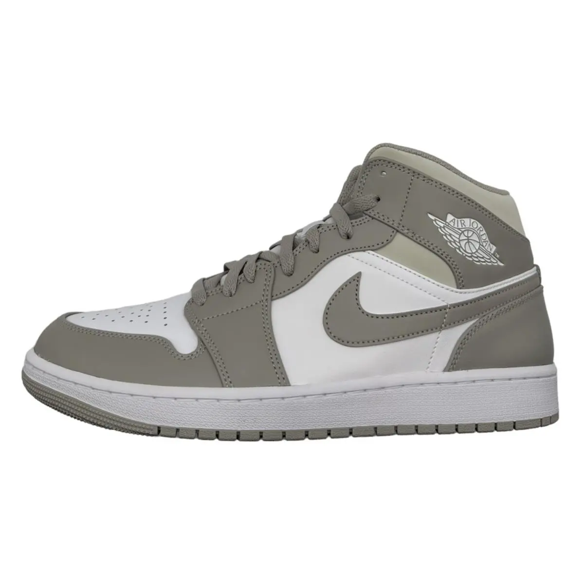 Nike Air Jordan 1 Mid Linen College Grey 554724-082 - Men`s Size 12