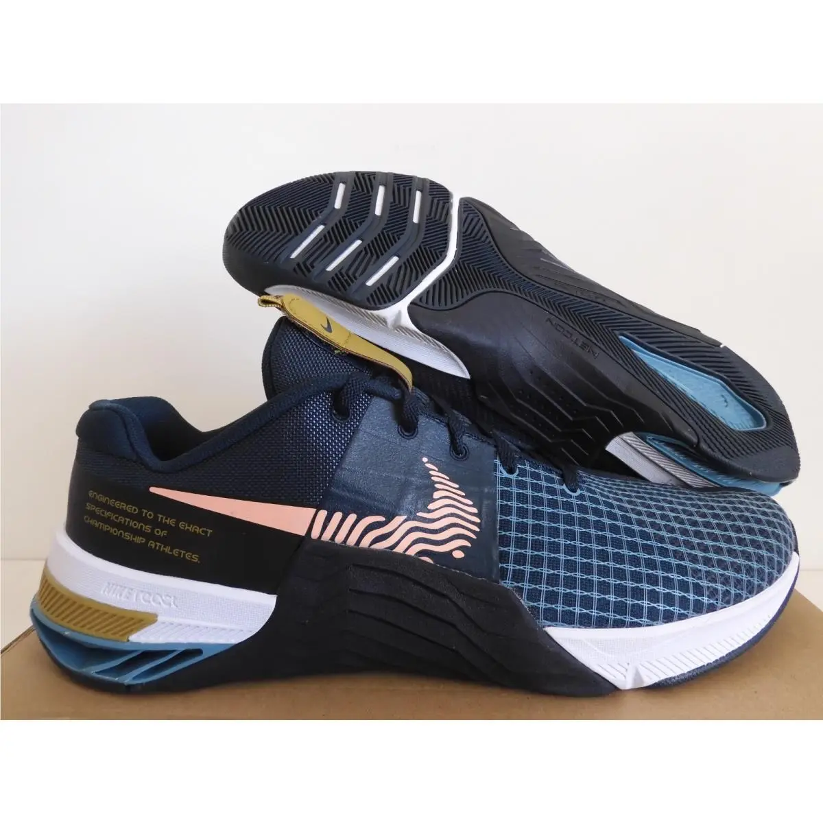 Nike Metcon 8 Armory Navy Blue-arctic Orange SZ 13 DO9328-401