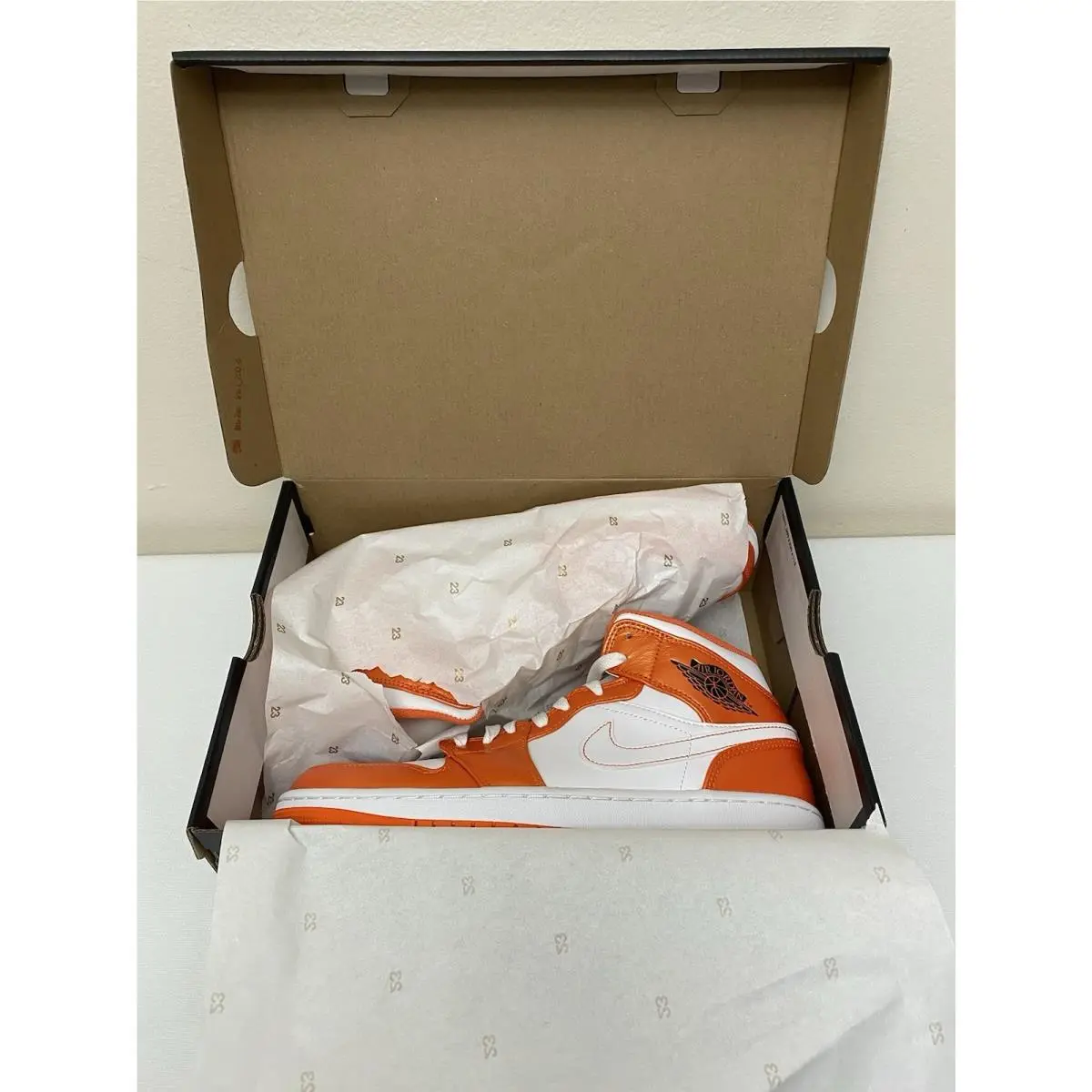 Nike shoes - Jordan 1 Mid - Mid - DM3531-800 - Orange, White, Black 5