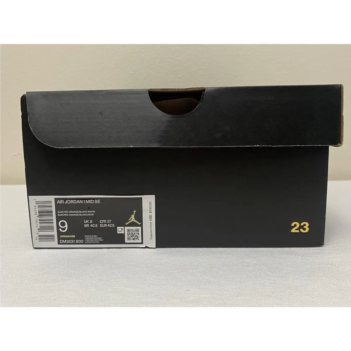 Nike shoes - Jordan 1 Mid - Mid - DM3531-800 - Orange, White, Black 7