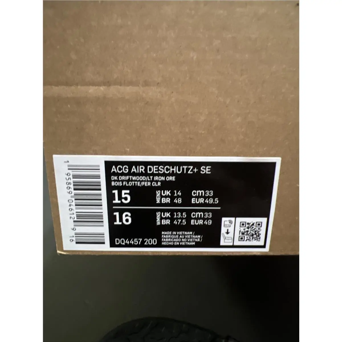 Nike shoes - Nike Air ACG - Air ACG - DQ4457-200 - Dark Driftwood / Lt Iron Ore (UPC: 0195869046129) 6