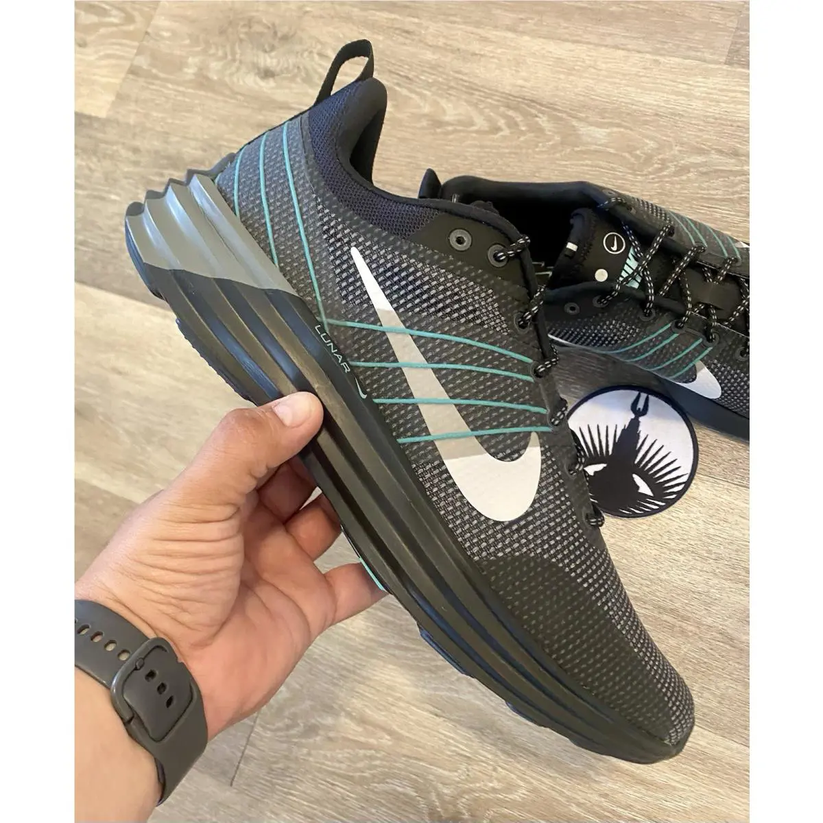 Nike shoes - Nike Lunar Roam PRM - Lunar Roam PRM - HV2523-002 - Black / Cool Grey / Aurora Green / Photon Dust (UPC: 197860760950) 8