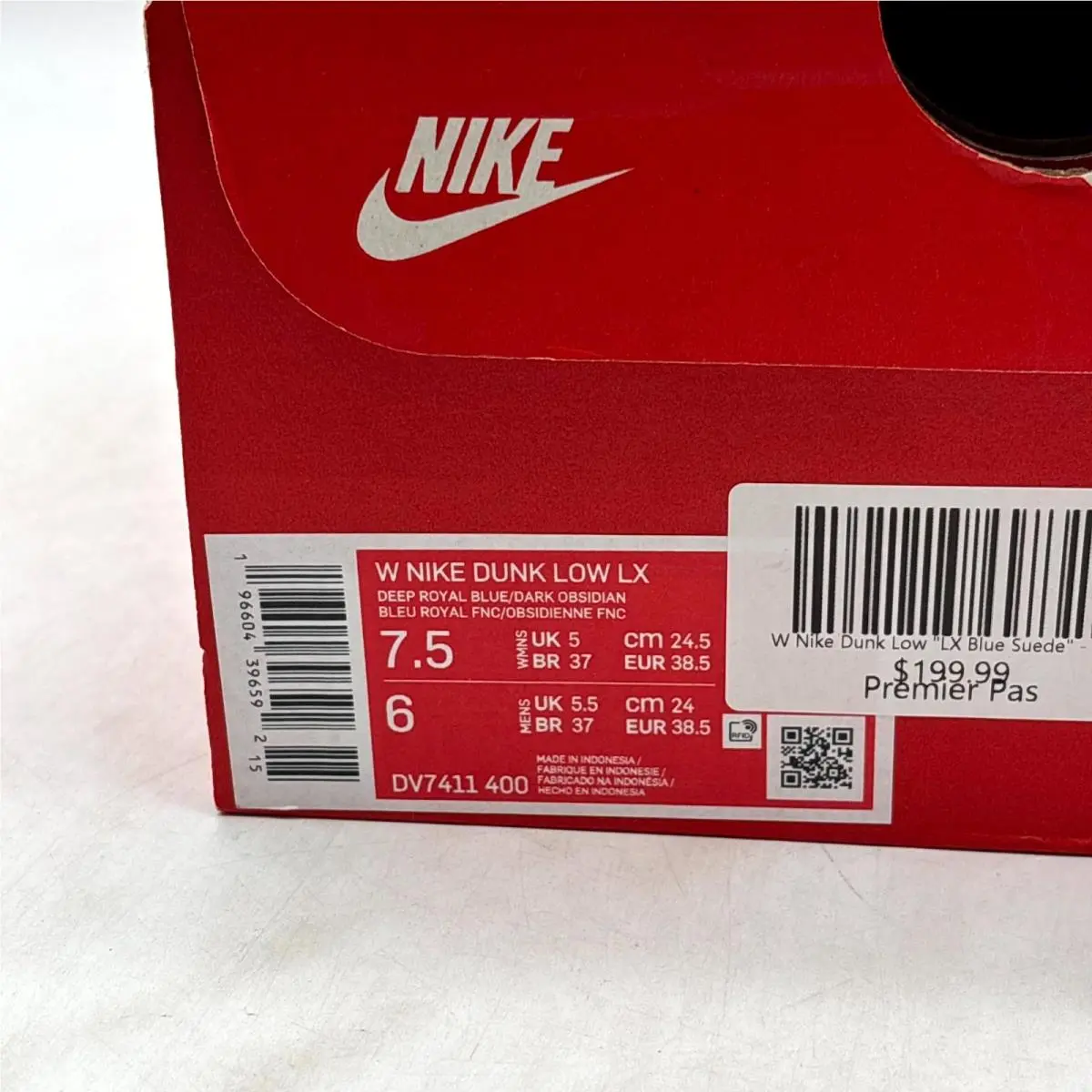 Nike shoes - Nike Dunk Low LX DV7411-400 - DV7411-400 - Deep Royal Blue/Sesame (UPC: 196604396592) 8