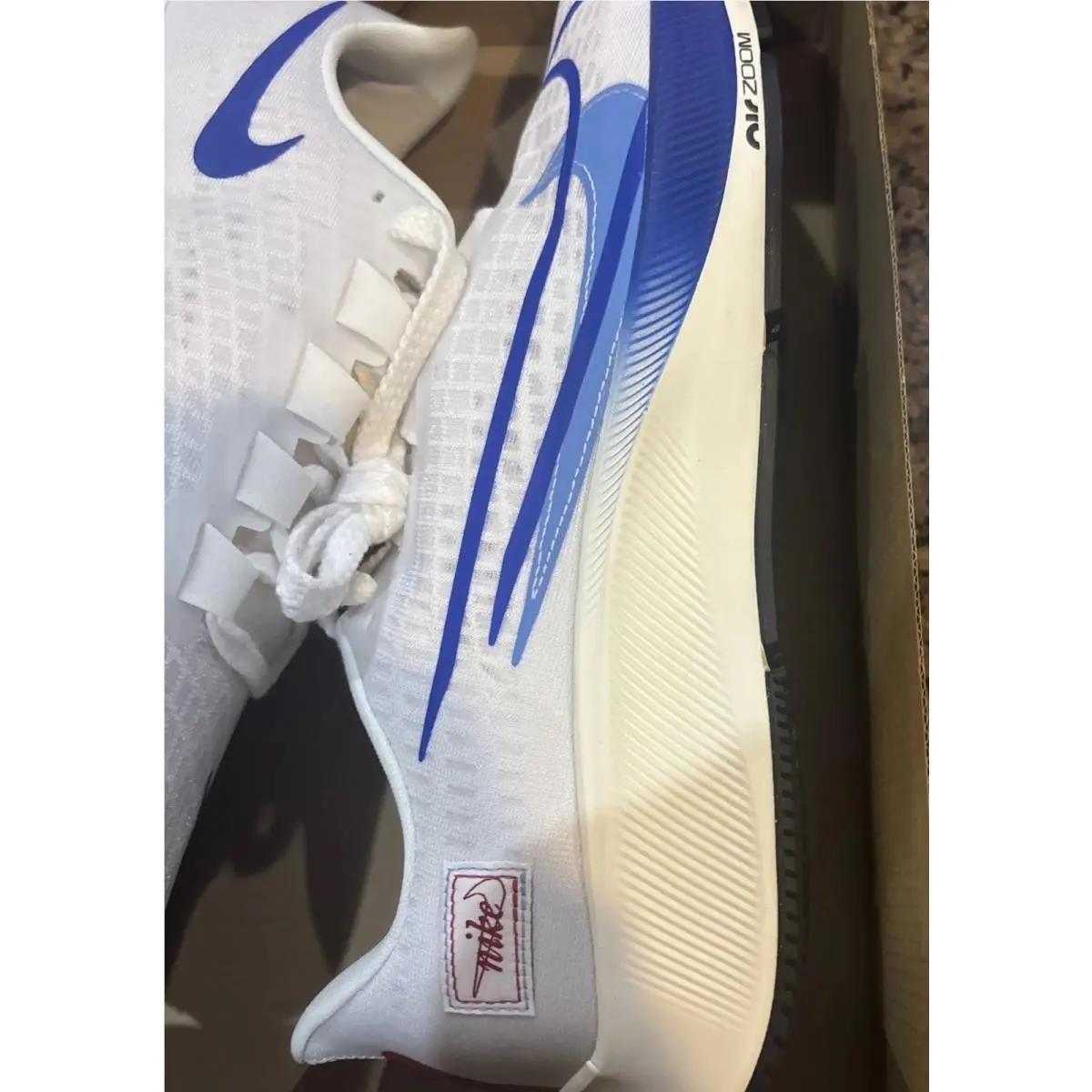Air Zoom Pegasus 37 Premium `blue Ribbon` Running Shoes Men`s Size 12 by Nike