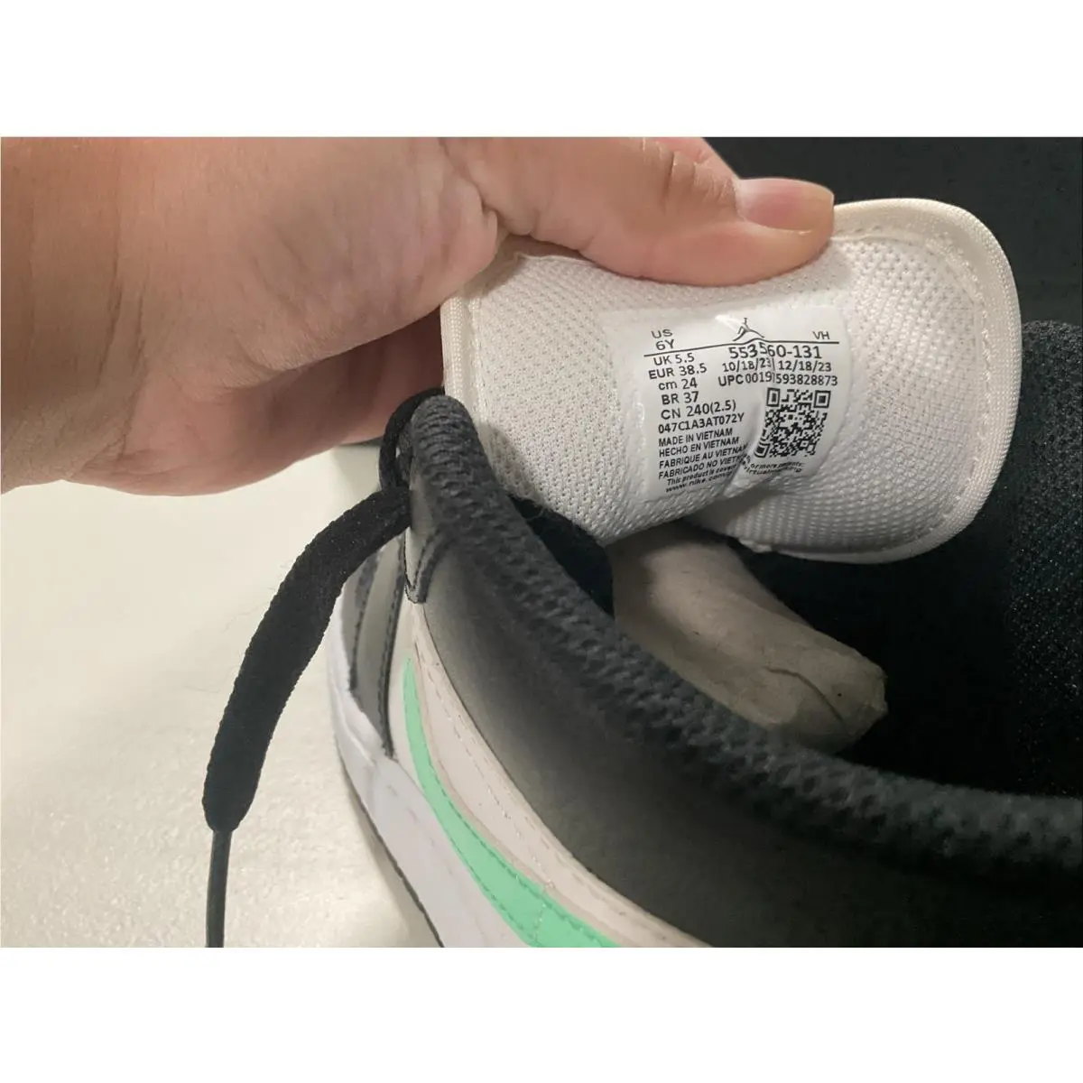 Nike shoes - Air Jordan 1 Low - Air Low - unknown - teal, Manufacturer: Black/Multi-Color 3