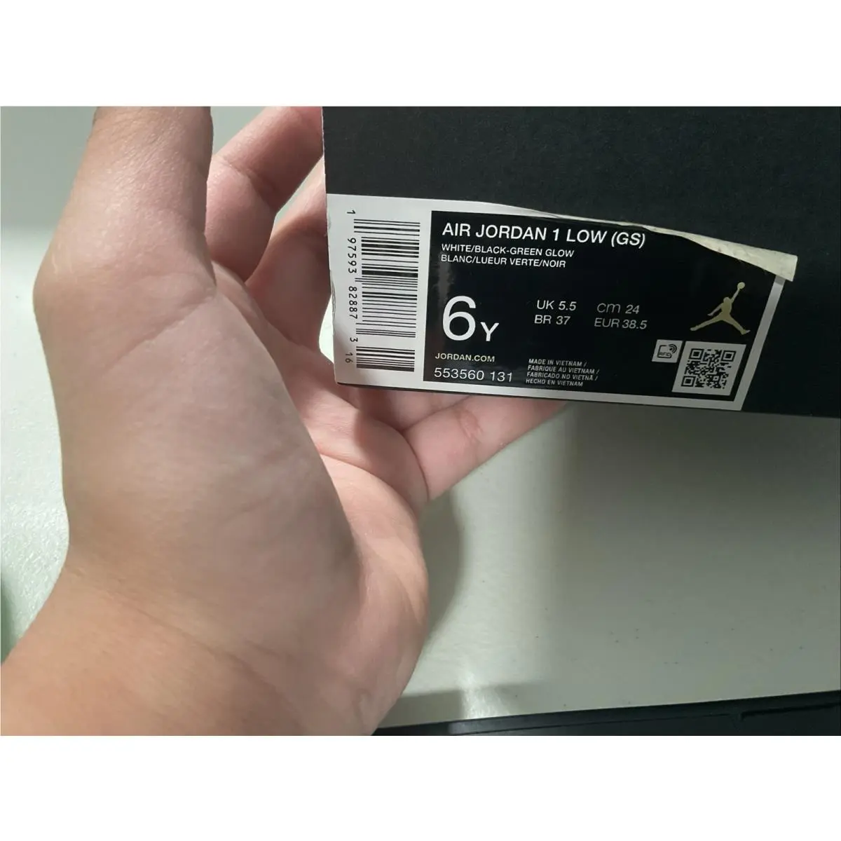 Nike shoes - Air Jordan 1 Low - Air Low - unknown - teal, Manufacturer: Black/Multi-Color 6