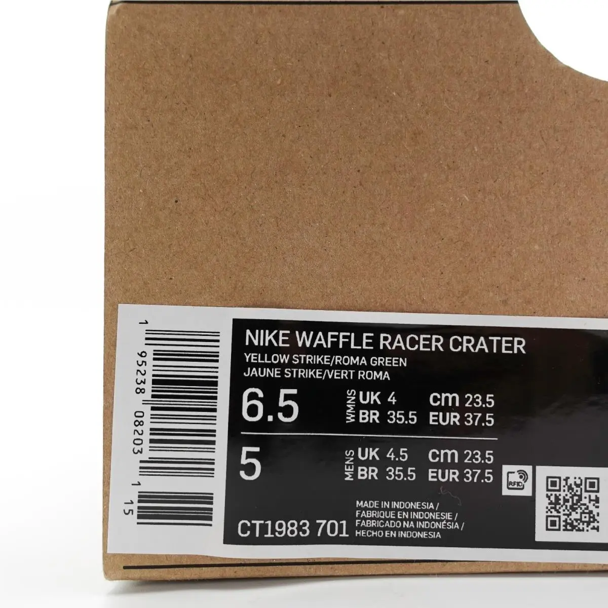 Nike shoes - Waffle Racer Crater - Waffle Racer Crater - CT1983 701 - Yellow, Green 9