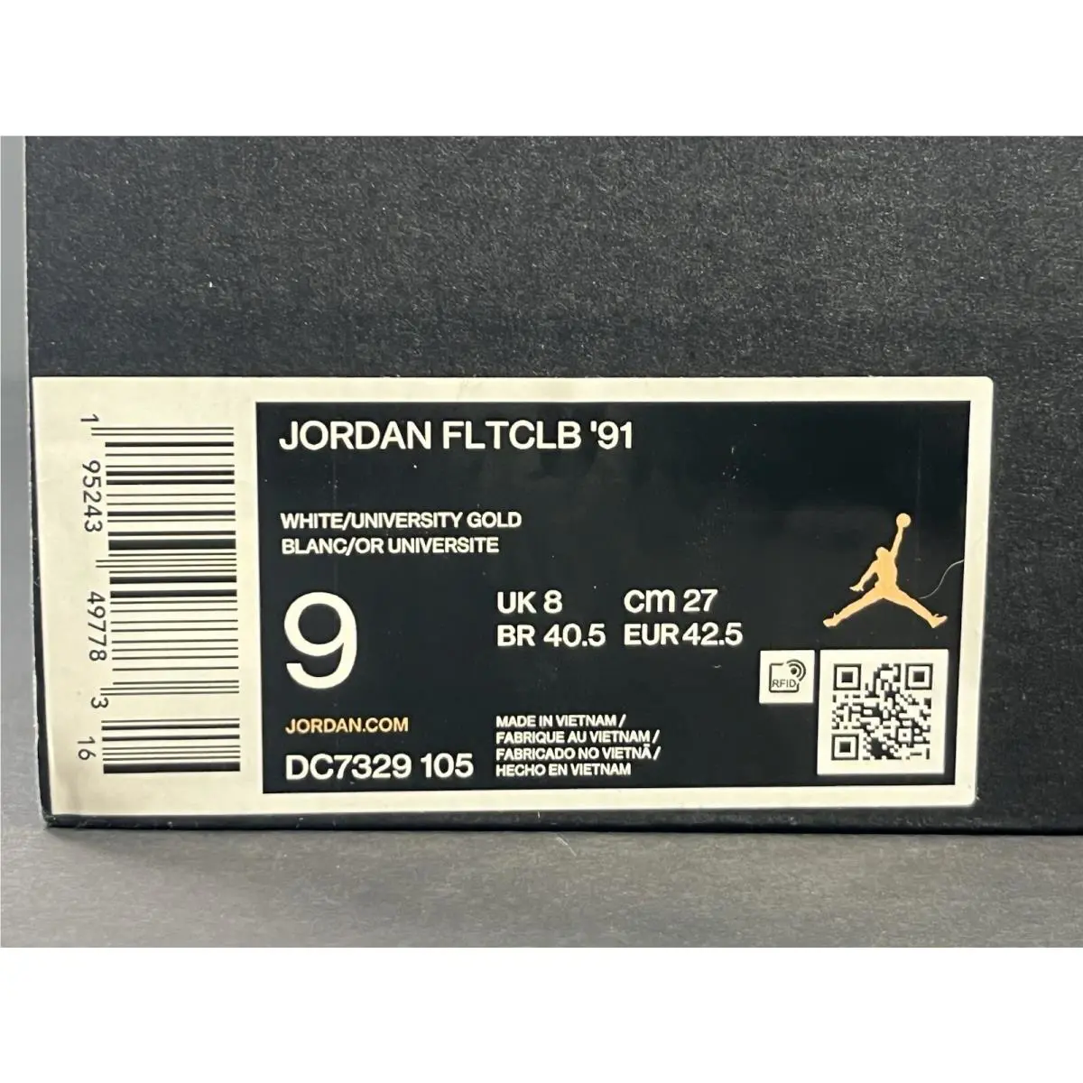 Nike shoes - Air Jordan Flight Club `91 - DC7329-105 - White/University Gold 4