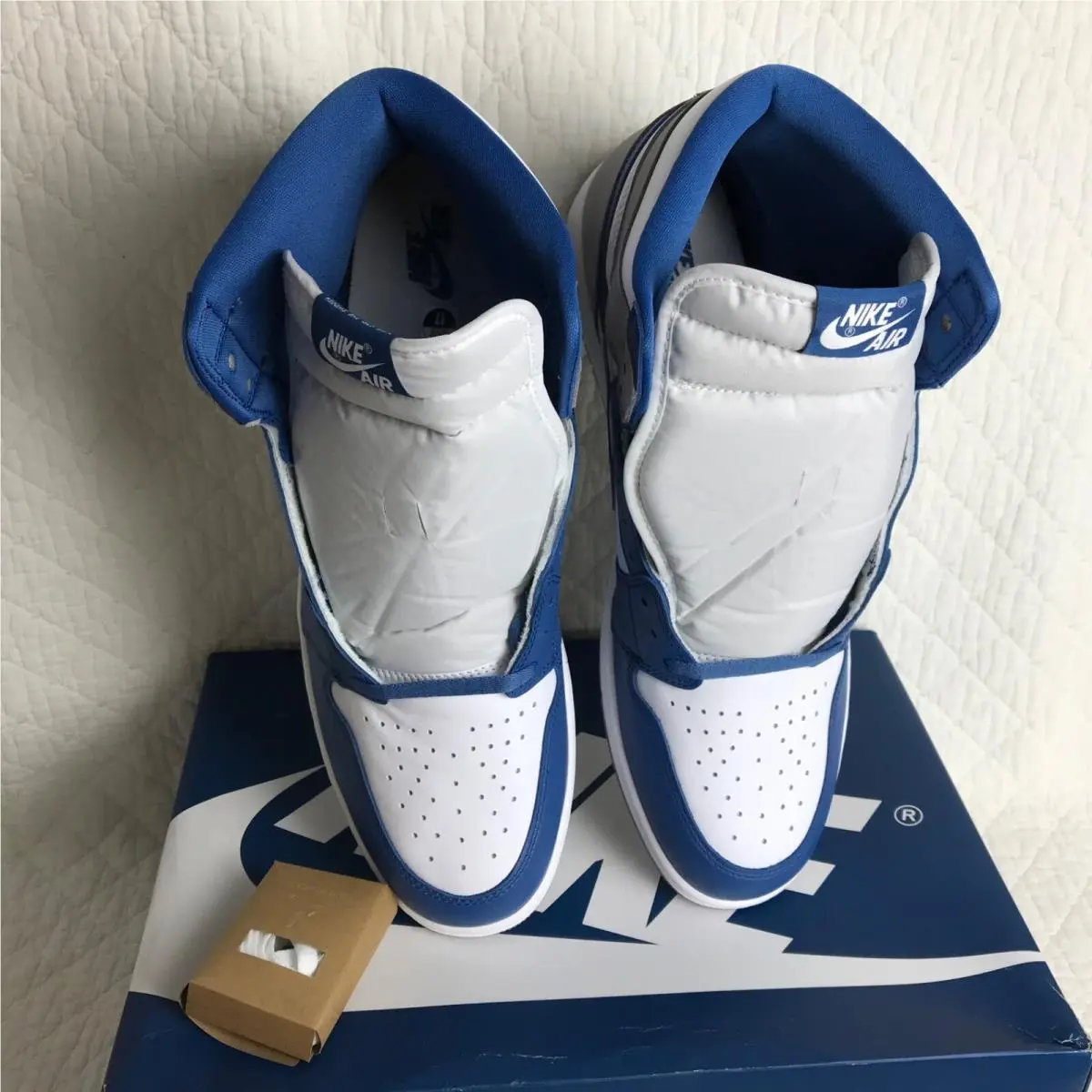 Nike shoes - Nike Air Jordan 1 - Air - DZ5485-410 - True blue/White Cement Grey, Manufacturer: Cement Gray, True Blue, White 6