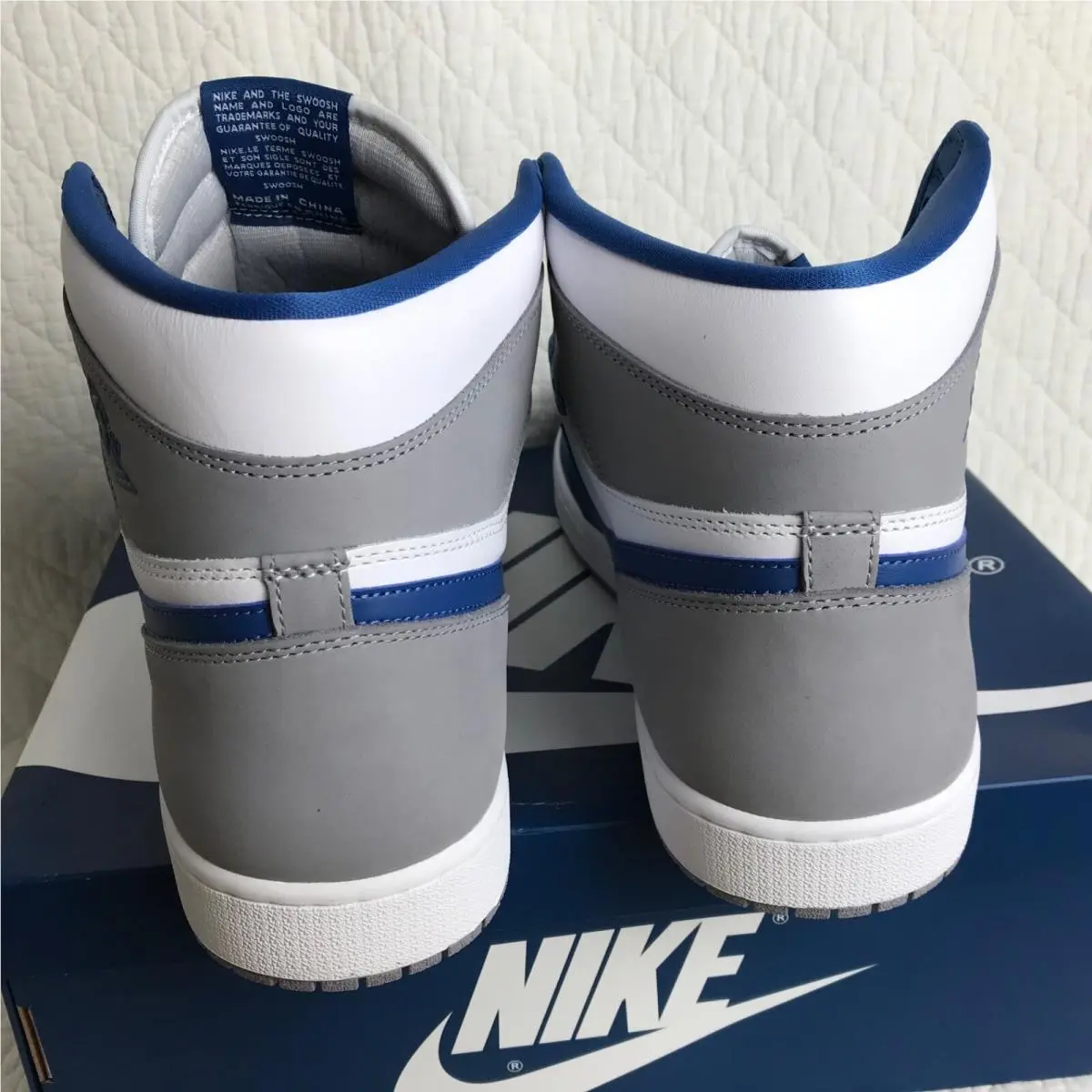 Nike shoes - Nike Air Jordan 1 - Air - DZ5485-410 - True blue/White Cement Grey, Manufacturer: Cement Gray, True Blue, White 7