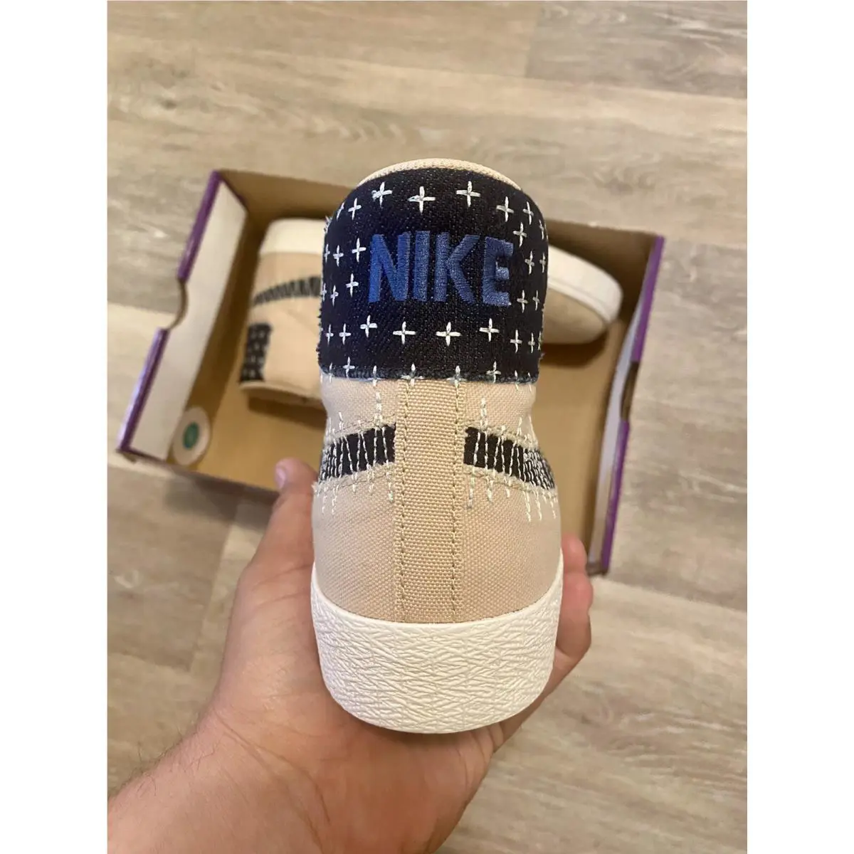 Nike shoes - Nike SB Zoom Blazer Mid PRM - CT0715-200 - Seseme-Mystic Navy-Sail (UPC: 194276071069) 0