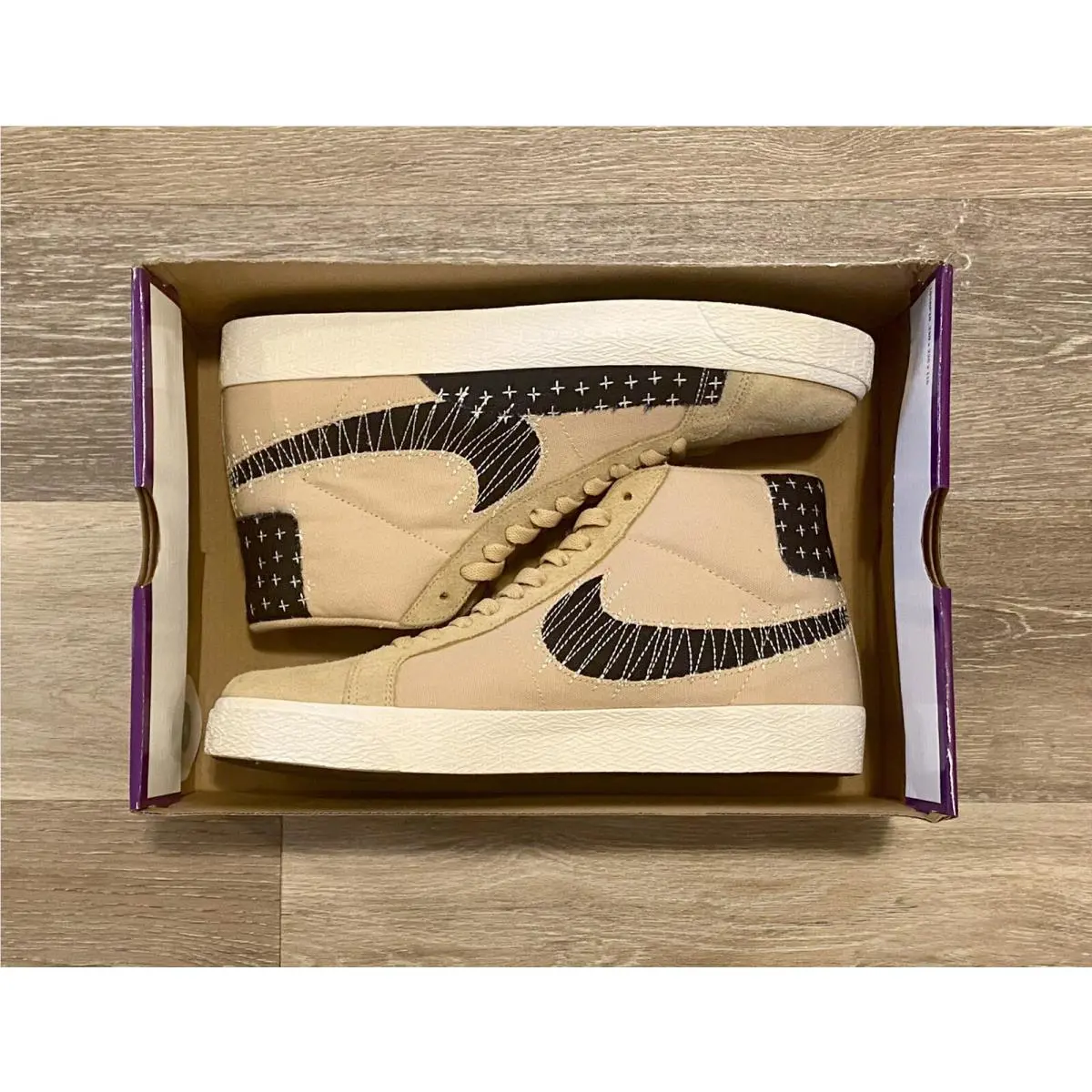 Nike shoes - Nike SB Zoom Blazer Mid PRM - CT0715-200 - Seseme-Mystic Navy-Sail (UPC: 194276071069) 5