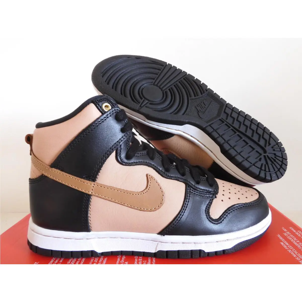 Wmns Nike Dunk High Lxx Black-flax-vachetta Tan-white SZ 6 DX0346-001