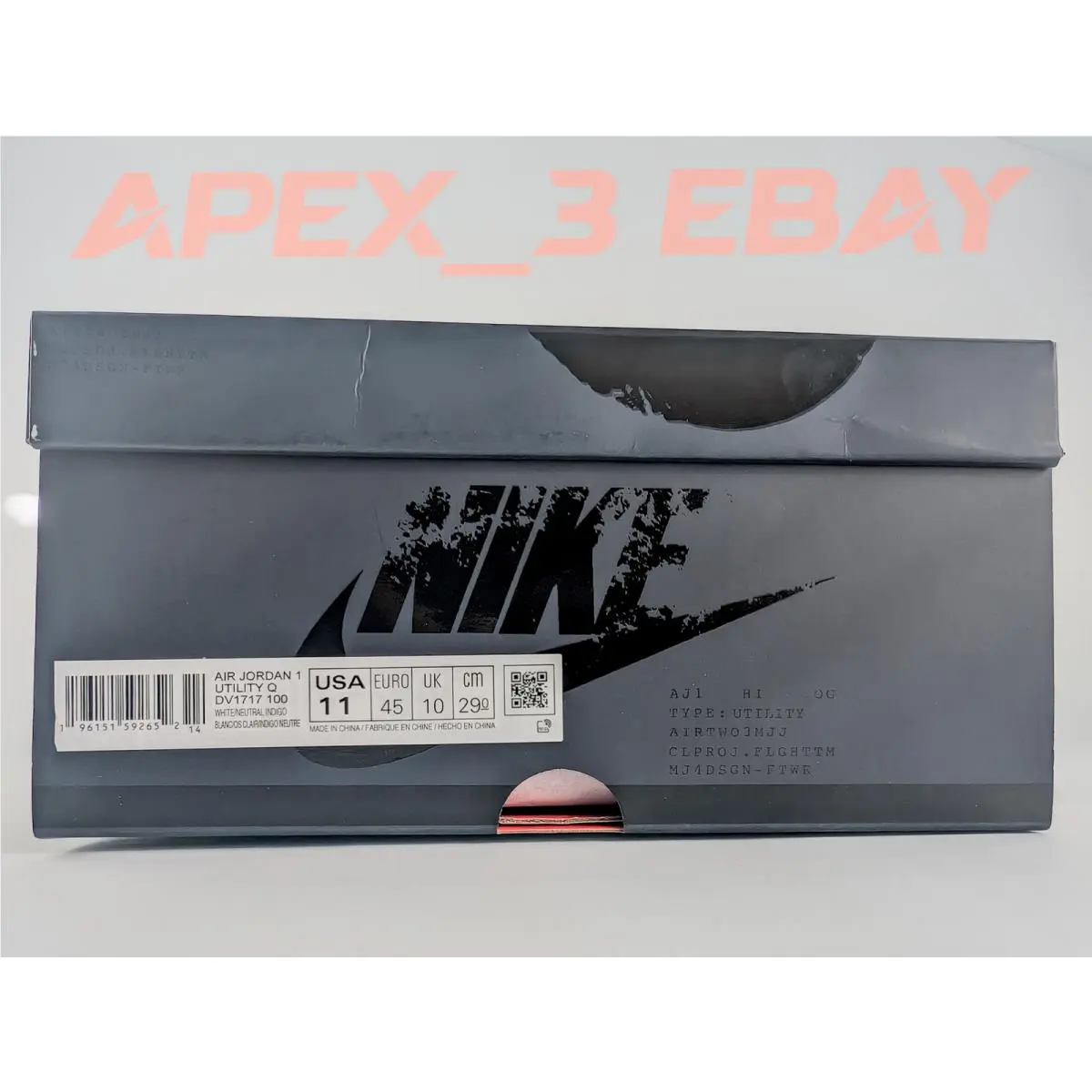 Nike shoes - Air Jordan 1 - Air - DV1717 100 - White, way: White / Neutral Indigo 6
