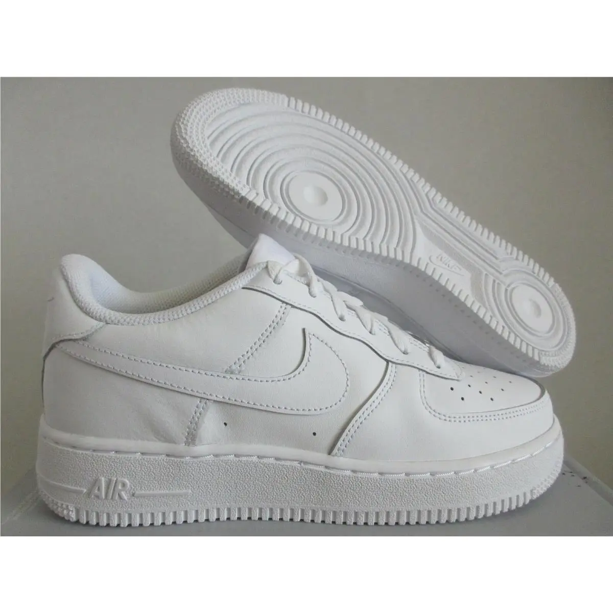 Nike Air Force 1 Gs All White White-white Sz 7Y-Womens Sz 8.5 314192-117