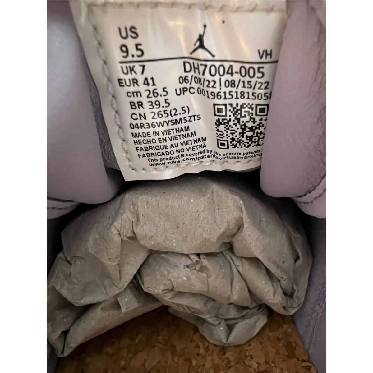 Nike shoes - Nike Air Jordan 1 - Air - Gray (UPC: 196151815058) 8
