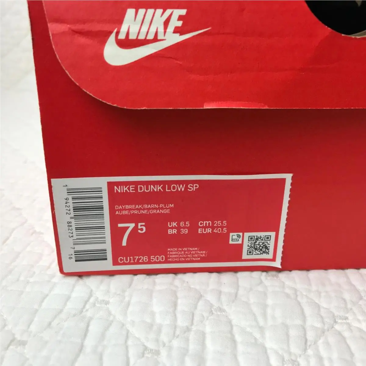 Nike shoes - Nike Dunks - Dunks - CU1726-500 - Daybreak/Barn-Plum 10