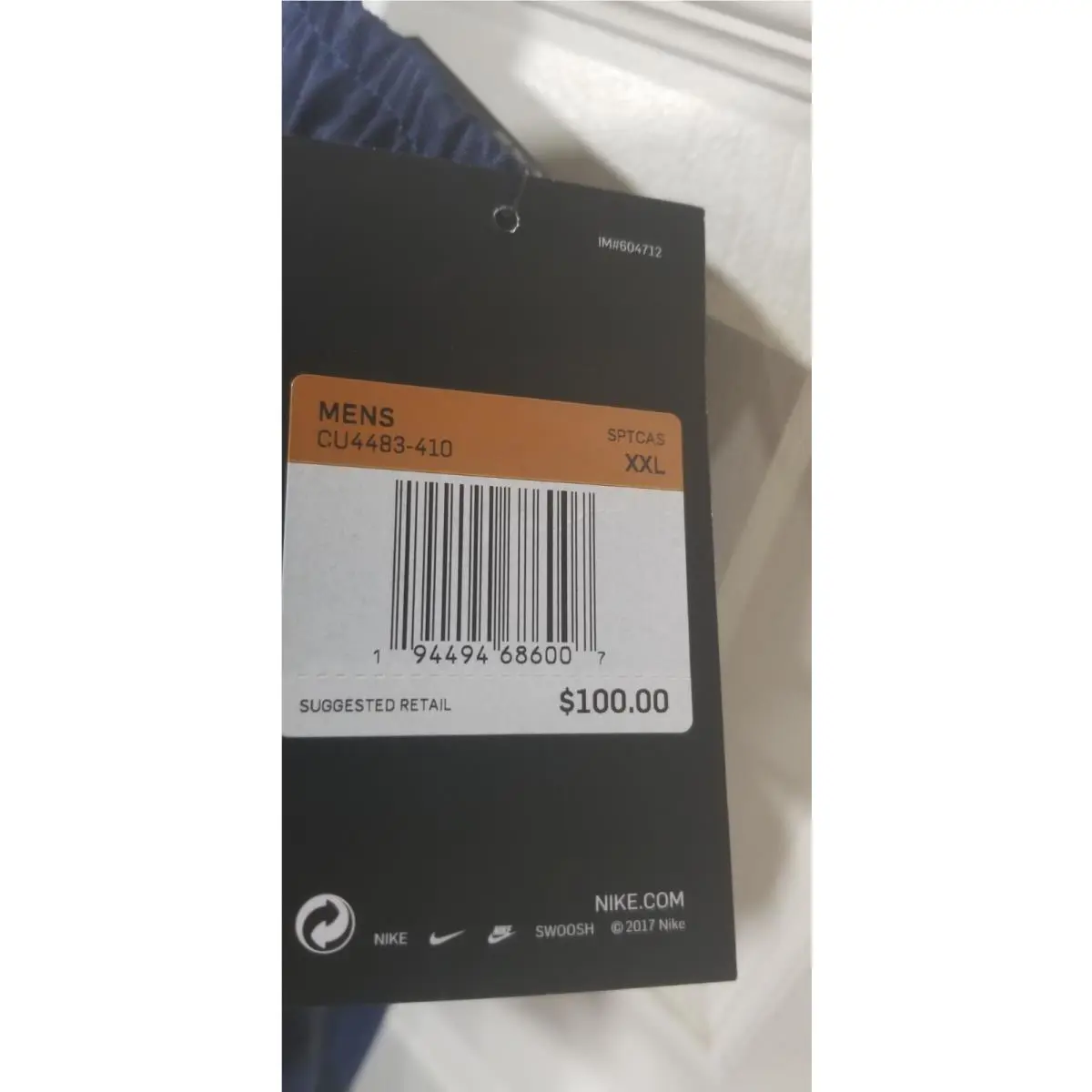 Nike clothing - Woven Tech - Woven Tech - Blue, Manufacturer: Deep Royal Blue/Black (UPC: 194502952346) 3