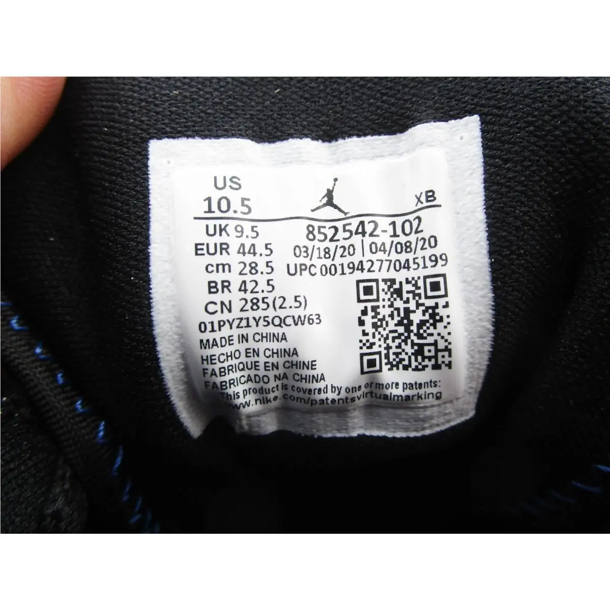 Nike shoes - Nike Air Jordan 1 - Air - 852542102 - Blue 6
